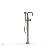 Phylrich 220-46-01/15A - Floor Mounted Tub Filler Cross Hdl W/Handshwr-Tall