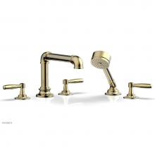 Phylrich 221-49/03U - Deck Tub Set Works Industrial W/ Hs, Lever Handle