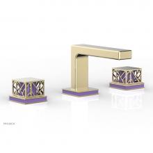 Phylrich 222-02-OEBX046 - Old English Brass Jolie Widespread Lavatory Faucet With Rectangular Low Spout, Square Cutaway Hand