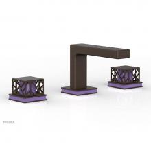 Phylrich 222-02/10BX046 - Oil Rubbed Bronze Jolie Widespread Lavatory Faucet With Rectangular Low Spout, Square Cutaway Hand