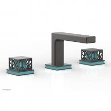 Phylrich 222-02/10BX049 - Oil Rubbed Bronze Jolie Widespread Lavatory Faucet With Rectangular Low Spout, Square Cutaway Hand