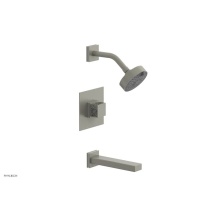 Phylrich 222-27-15BX051 - Burnished Nickel Jolie Pressure Balance Tub & Shower Set With Square Trim