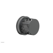 Phylrich 222-35-15GX048 - Gunmetal Gray Jolie Diverter/Volume Control Trim With Round Cutaway Handles And Grey Accents
