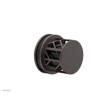 Phylrich 222-35-05WX041 - Weathered Copper Jolie Diverter/Volume Control Trim With Round Cutaway Handles And Black Accents