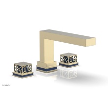 Phylrich 222-41/03UX044 - Polished Brass Uncoated (Living Finish) Jolie 3-Hole Deck Tub Filler With Rectangular Spout, Squar