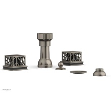 Phylrich 222-61/15AX041 - Four Hole Bidet Set, Sqr, Jolie