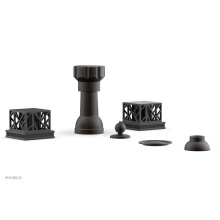 Phylrich 222-61/10BX041 - Four Hole Bidet Set, Sqr, Jolie