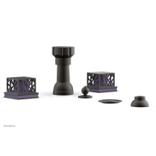 Phylrich 222-61/10BX046 - Four Hole Bidet Set, Sqr, Jolie