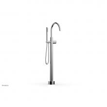 Phylrich 230-44-01/026 - Floor Mounted Tub Filler Knurled Hdl W/Handshwr-Tall