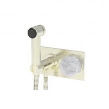 Phylrich 250-66/015X031 - Wall Monted Bidet, White Marble Handle