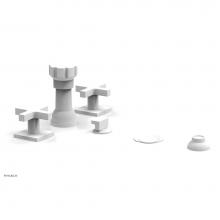 Phylrich 255-60/050 - CROI - Four Hole Bidet Set - Cross Handles