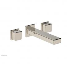 Phylrich 290-14/004 - MIX Wall Lavatory Set - Cube Handles 290-14