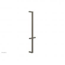 Phylrich 3-502/15A - Pewter 27'' Flat Adjustable Handshower Slide Bar With Holder