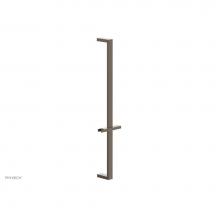 Phylrich 3-502/OEB - Old English Brass 27'' Flat Adjustable Handshower Slide Bar With Holder