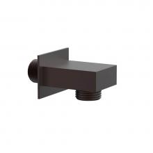 Phylrich 3-533/05W - Weathered Copper Square Handshower Outlet Elbow