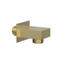 Phylrich 3-533/003 - Polished Brass Square Handshower Outlet Elbow