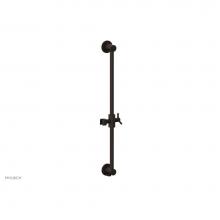 Phylrich 3-559/11B - Antique Bronze Modern 24'' Handshower Slide Bar With Holder And Integrated Outlet