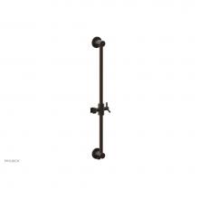 Phylrich 3-559-10B - Oil Rubbed Bronze Modern 24'' Handshower Slide Bar With Holder And Integrated Outlet