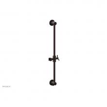 Phylrich 3-559/05W - Weathered Copper Modern 24'' Handshower Slide Bar With Holder And Integrated Outlet