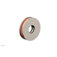 Phylrich 3-639-014X042 - Polished Nickel Jolie Round Shower Arm Flange With Orange Accents
