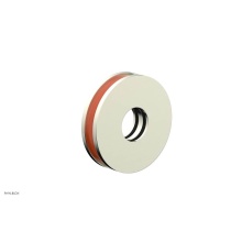 Phylrich 3-639-015X042 - Satin Nickel Jolie Round Shower Arm Flange With Orange Accents