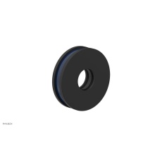 Phylrich 3-639-040X044 - Matte Black Jolie Round Shower Arm Flange With Navy Blue Accents