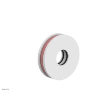 Phylrich 3-639-050X045 - Satin White Jolie Round Shower Arm Flange With Pink Accents