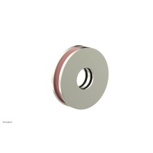 Phylrich 3-639-015X045 - Satin Nickel Jolie Round Shower Arm Flange With Pink Accents