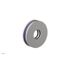 Phylrich 3-639-26DX046 - Satin Chrome Jolie Round Shower Arm Flange With Purple Accents
