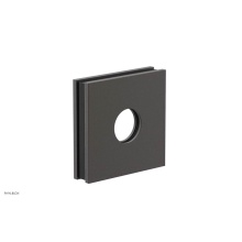 Phylrich 3-722-10BX041 - Oil Rubbed Bronze Jolie Square Shower Arm Flange With Black Accents