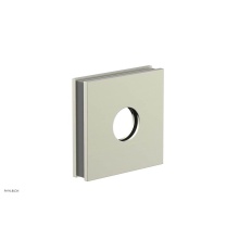 Phylrich 3-722-015X048 - Satin Nickel Jolie Square Shower Arm Flange With Grey Accents