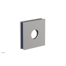 Phylrich 3-722-26DX044 - Satin Chrome Jolie Square Shower Arm Flange With Navy Blue Accents