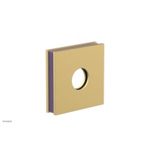 Phylrich 3-722-24BX046 - Burnished Gold Jolie Square Shower Arm Flange With Purple Accents