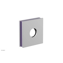 Phylrich 3-722-026X046 - Polished Chrome Jolie Square Shower Arm Flange With Purple Accents