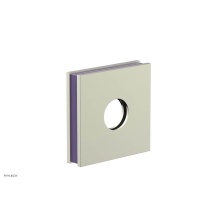 Phylrich 3-722-015X046 - Satin Nickel Jolie Square Shower Arm Flange With Purple Accents