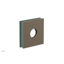 Phylrich 3-722-OEBX049 - Old English Brass Jolie Square Shower Arm Flange With Turquoise Accents