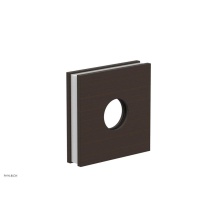 Phylrich 3-722-11BX051 - Antique Bronze Jolie Square Shower Arm Flange With Gloss White Accents