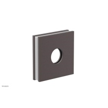 Phylrich 3-722-05WX051 - Weathered Copper Jolie Square Shower Arm Flange With Gloss White Accents
