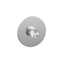 Phylrich 4-182-026X031 - Shower Plate Trim Round, Marble Hdl Basic Ii