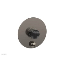 Phylrich 4-198/15AX030 - Pb Shower Plate W/ Div., Marble Hdl Basic Ii