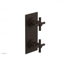 Phylrich 4-350/11B - BASIC 1/2'' Thermostatic Valve with Volume Control or Diverter Cross Handles 4-350