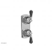 Phylrich 4-459F-041 - VERSAILLES 1/2'' Mini Thermostatic Valve with Volume Control or Diverter - Green Onyx Le