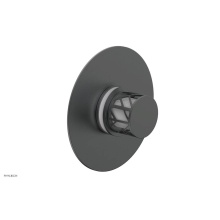 Phylrich 4-592-15GX051 - Gunmetal Gray Jolie Round Thermostatic/Pressure Balance Shower Trim With Round Cutaway Handle And
