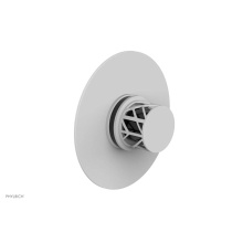 Phylrich 4-592-050X041 - Satin White Jolie Round Thermostatic/Pressure Balance Shower Trim With Round Cutaway Handle And Bl