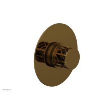 Phylrich 4-592-002X041 - French Brass (Living Finish) Jolie Round Thermostatic/Pressure Balance Shower Trim With Round Cuta