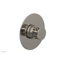 Phylrich 4-592/014X048 - Polished Nickel Jolie Round Thermostatic/Pressure Balance Shower Trim With Round Cutaway Handle An