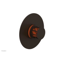 Phylrich 4-592/11BX042 - Antique Bronze Jolie Round Thermostatic/Pressure Balance Shower Trim With Round Cutaway Handle And