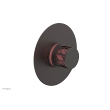 Phylrich 4-592-05WX045 - Weathered Copper Jolie Round Thermostatic/Pressure Balance Shower Trim With Round Cutaway Handle A