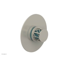 Phylrich 4-592/15BX049 - Burnished Nickel Jolie Round Thermostatic/Pressure Balance Shower Trim With Round Cutaway Handle A