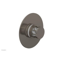 Phylrich 4-592-15AX051 - Pewter Jolie Round Thermostatic/Pressure Balance Shower Trim With Round Cutaway Handle And Gloss W